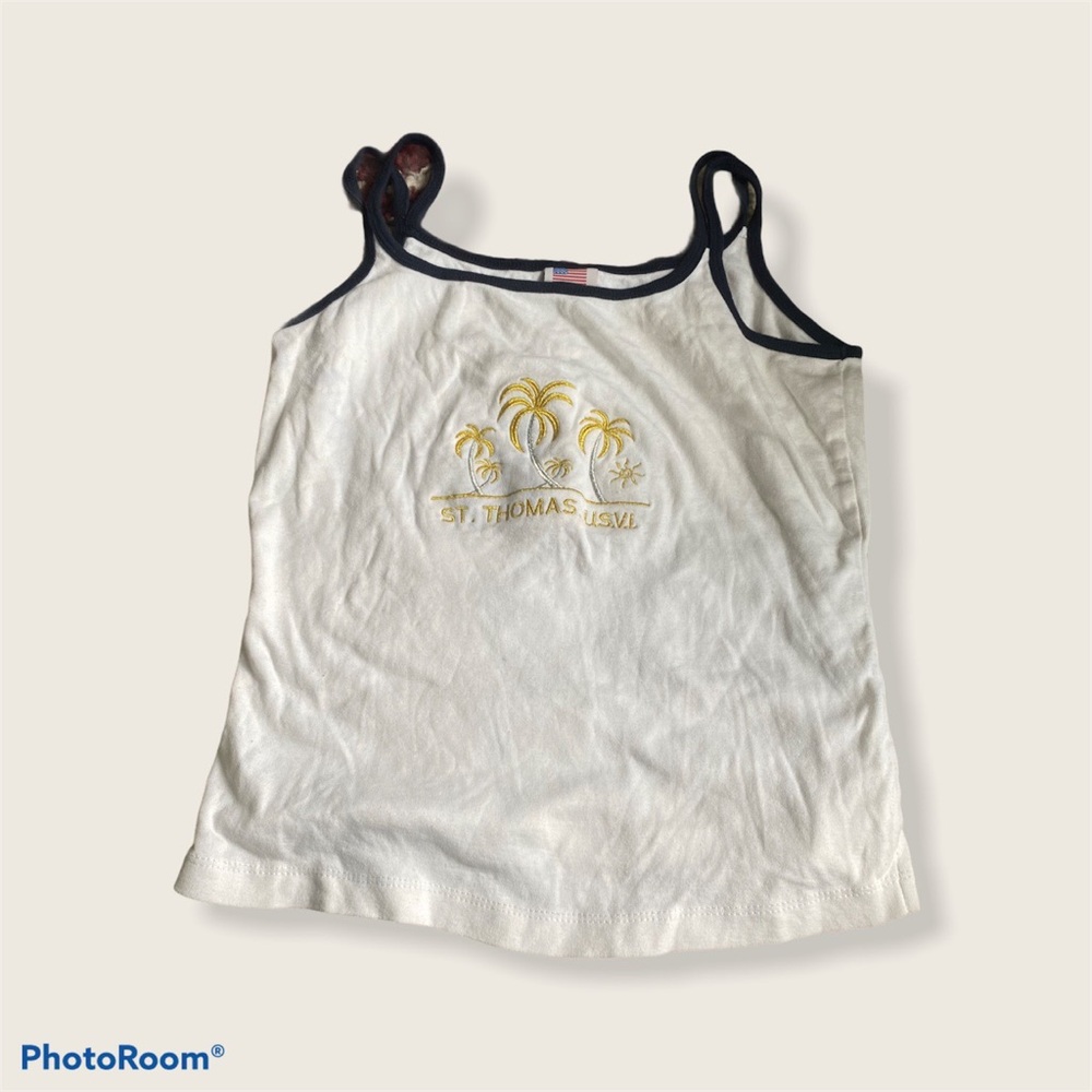 ~St Thomas embroidered tank top~